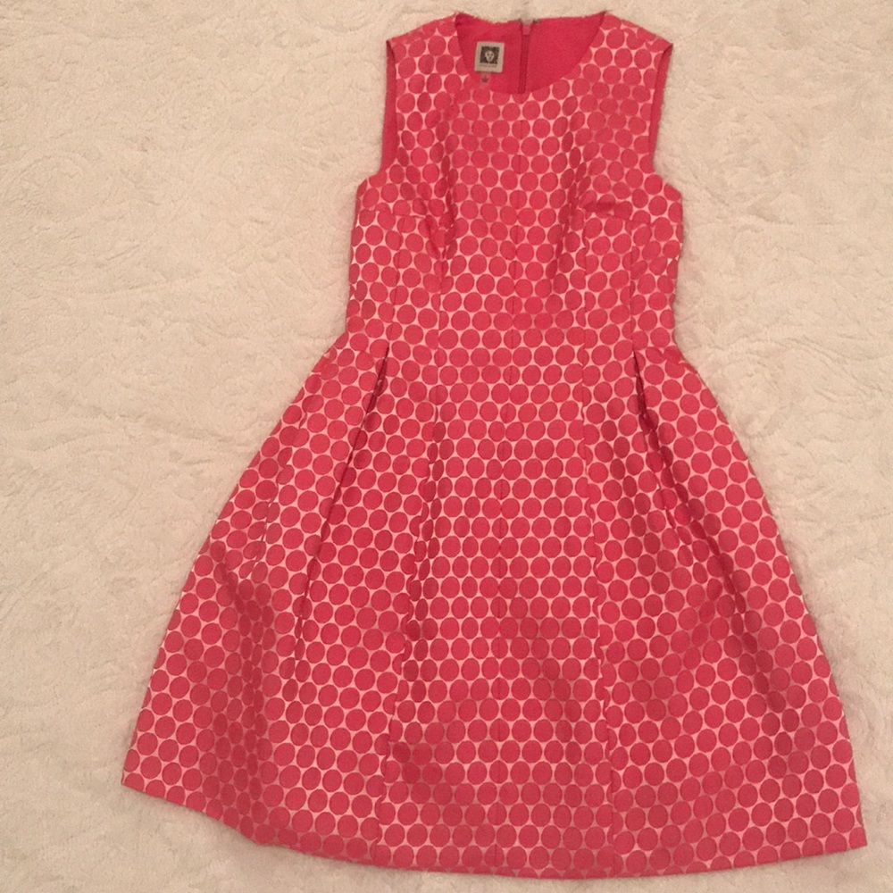 Anne Klein pink fit and flare dress